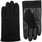 Isotoner Signature Mens Sleek Heat Faux Leather Plaid Driving Gloves Black Size Medium