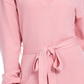 Sequin Hearts Juniors' Tie-Waist Sweater Dress Pink Size 2 X-Small