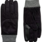 Isotoner Mens Microfiber SmartDri Winter Gloves Black XL