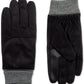 Isotoner Signature Men's Microfiber Smartdri Winter Gloves Black Size Large