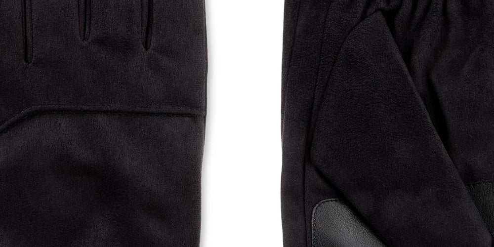 Isotoner Signature Men's Microfiber Smartdri Winter Gloves Black Size Large