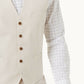 INC International Concepts Men's Linen Blend Vest Beige Size X-Small