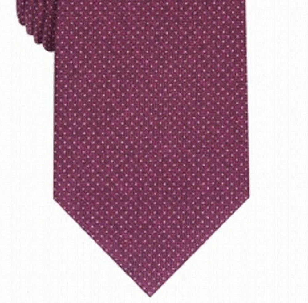 Perry Ellis Men's  Ruthven Micro-Dot Tie Wine One Size