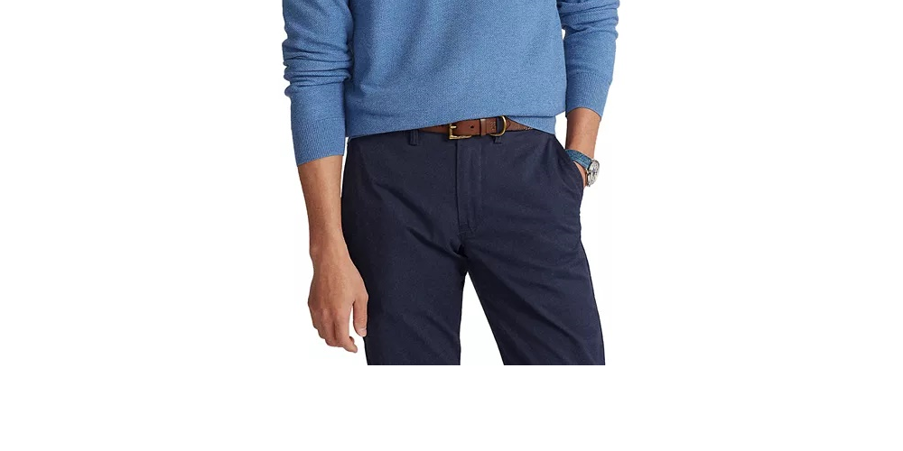 Ralph Lauren Men's Textured Quarter Zip Sweater Navy Size Small