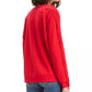 Levi's Women's Fringed Crewneck Sweatshirt Red Size Extra Large