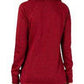Ideology Women's Red Long Sleeve Cowl Neck Sweater Dark Red Size Medium