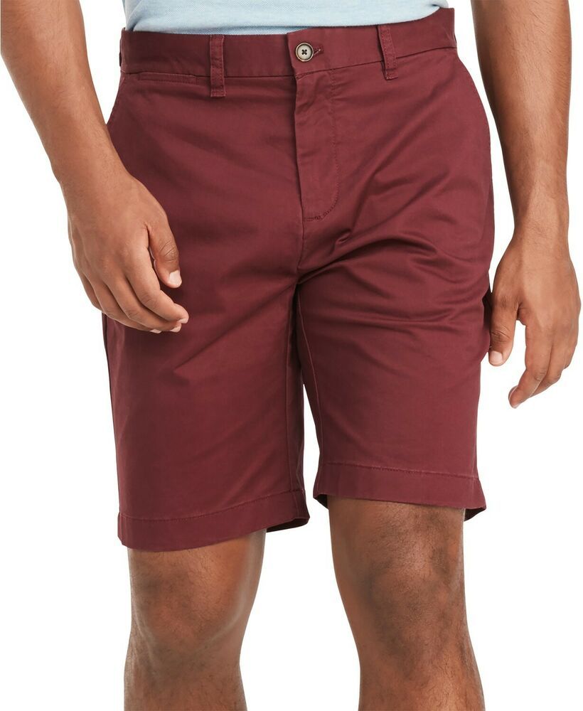 Tommy Hilfiger Men's Th Flex Stretch 9" Shorts Red Size 40