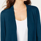 Alfani Women's Tie-Sleeve Cardigan Green Size Small