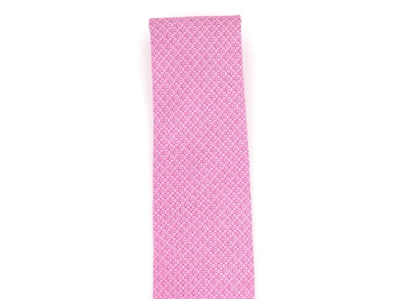 Michael Kors Men's Classic Geo Cube Silk Twill Tie Pink Size Regular