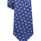 Michael Kors Men's Classic Tossed Pine Silk Twill Tie Navy Size Regular