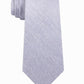 Michael Kors Men's Classic Tonal Logo Block Silk Twill Tie Gray Size Regular