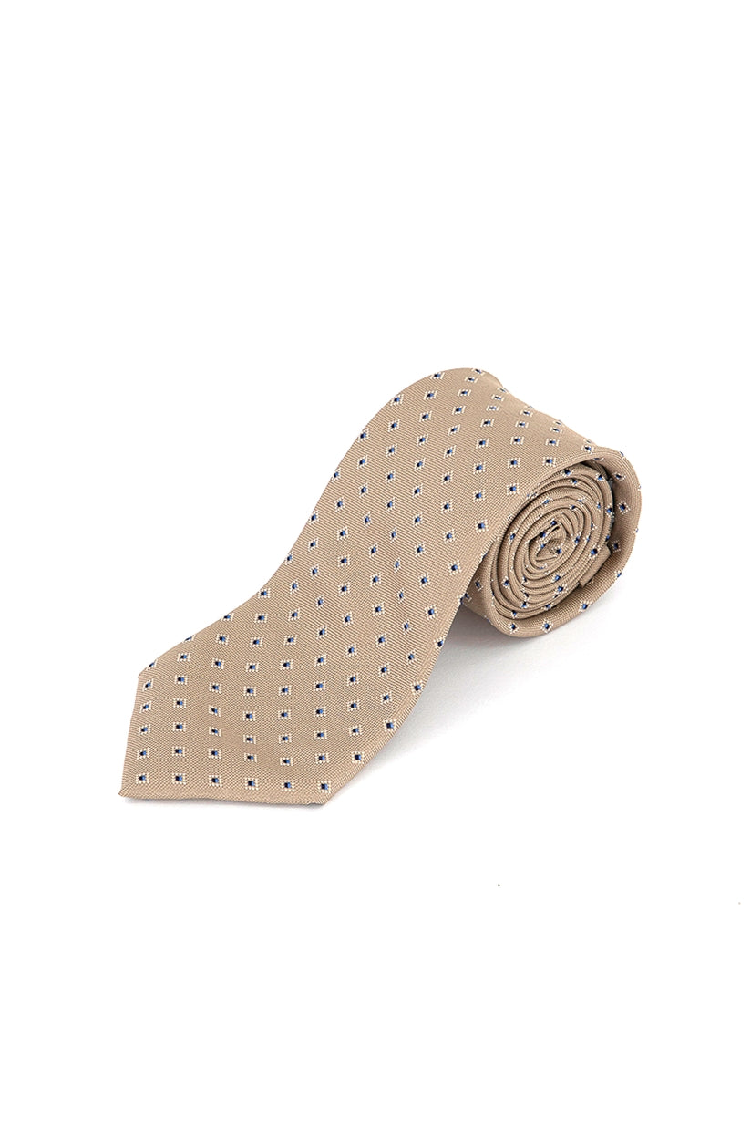 Michael Kors Men's Light Geometrics Neck Tie Brown Size Regular