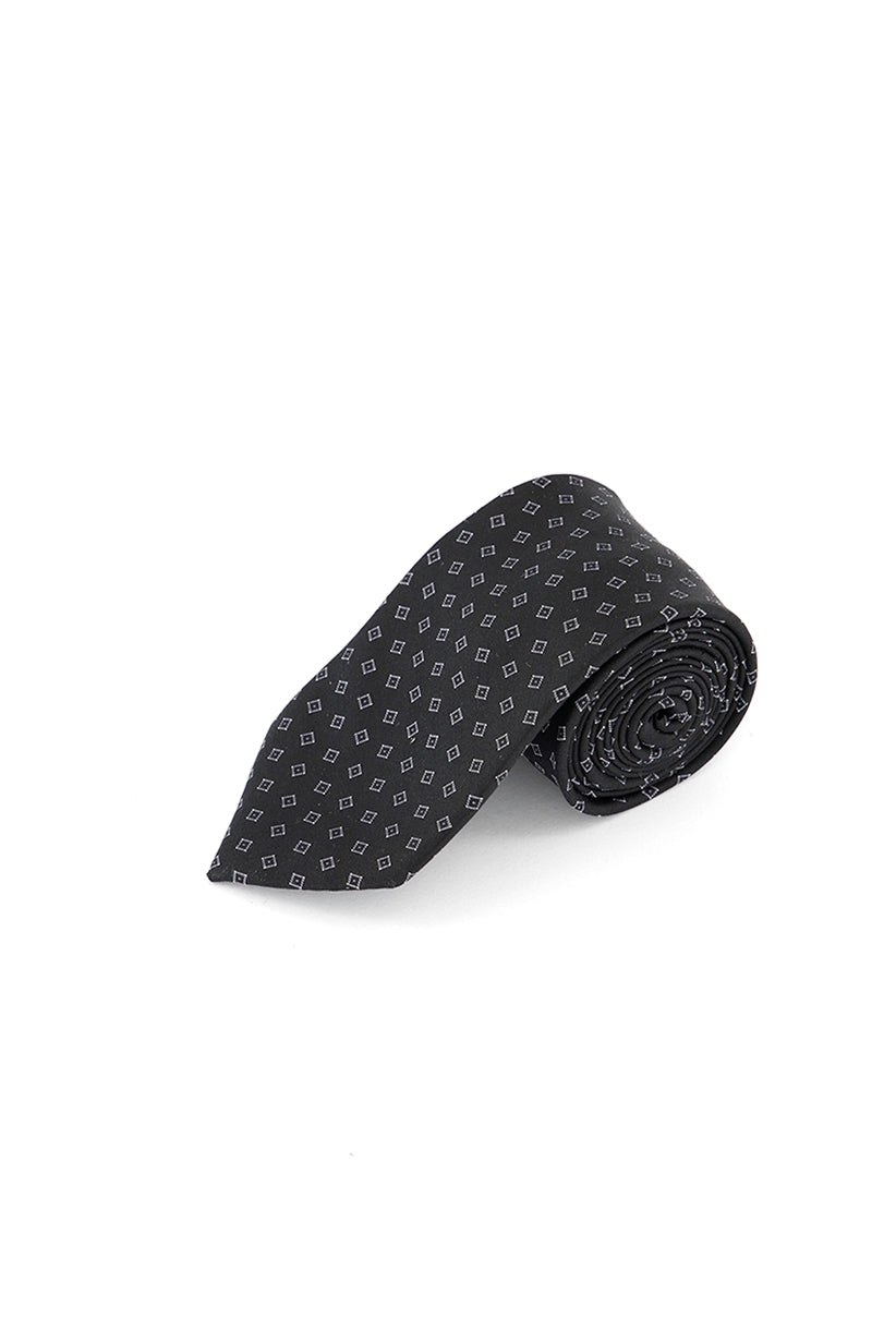 Michael Kors Men's Square Toss Classic Silk Tie Black Size Regular