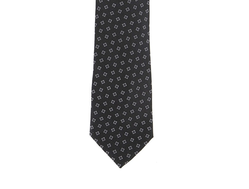 Michael Kors Men's Square Toss Classic Silk Tie Black Size Regular