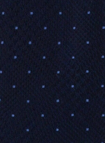 Michel Kors Men's Classic Glen Check Dot Tie Blue Size Regular
