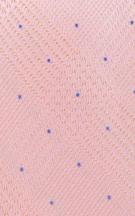 Michael Kors Men's Classic Glen Check Dot Tie Pink Size Regular