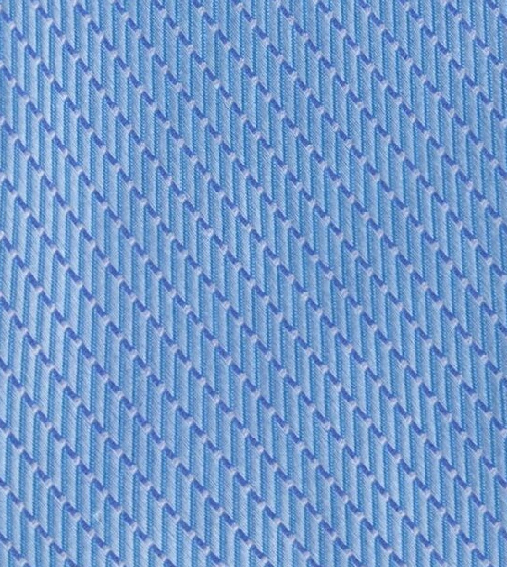Michael Kors Men's Classic Dash Stripe Satin Tie Baby Blue One Size