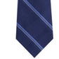 Michael Kors Men's Classic Tonal Glen Plaid Stripe Silk Tie Navy Size Regular