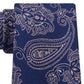 Michael Kors Men's Paisley Silk Neck Tie Bl ueSize Regular