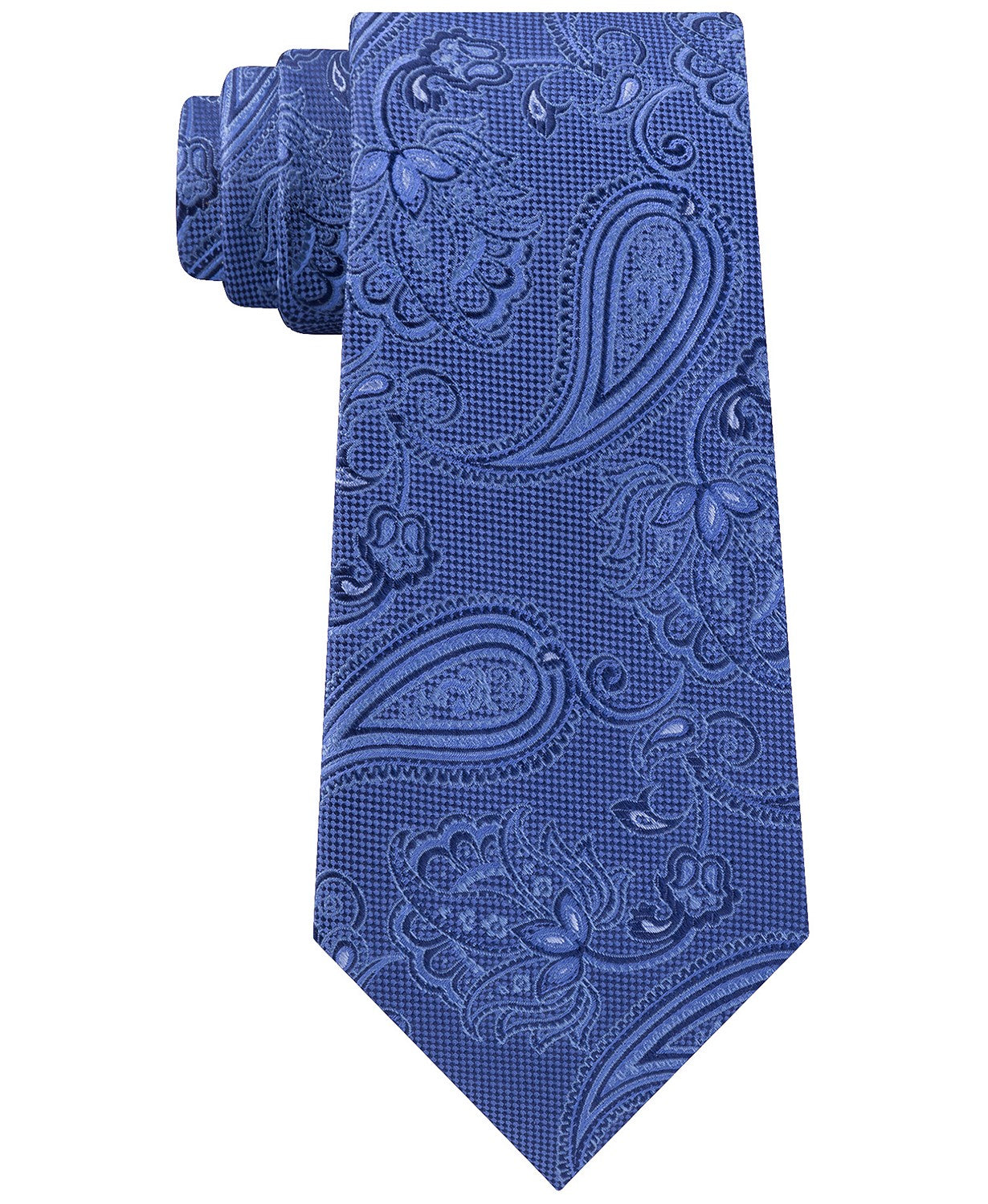 Michael Kors Men's Blue Paisley Silk Neck Tie Navy Size Regular