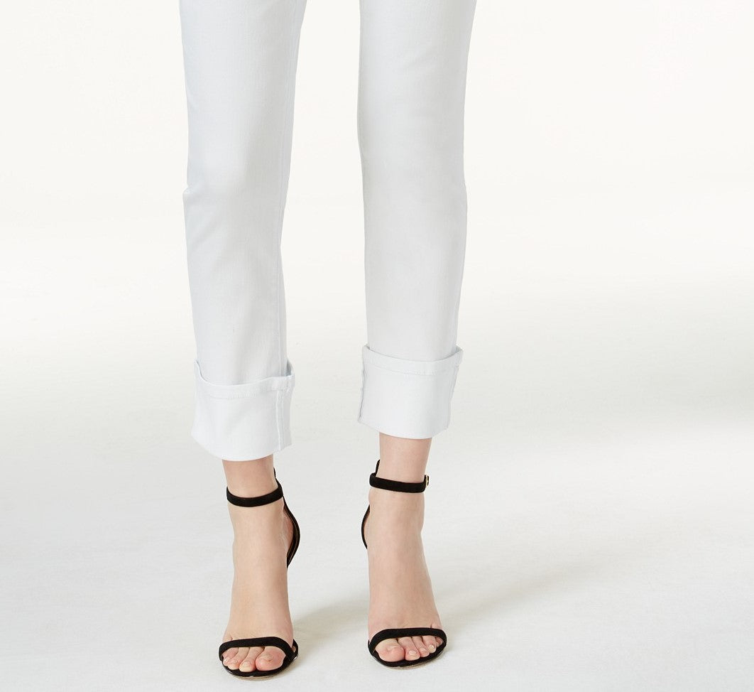 INC International Concepts Women's International Concepts Cuffed Skinny Jeans Natural Size 4