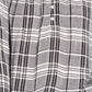 Lucky Women's Brand Jessica Plaid Popover Blouse Black Size Medium
