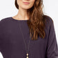 INC International Concepts Women's Shirttail Sweater Purple Size Medium