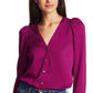 1.STATE Women's V-Neck Woven Top Purple