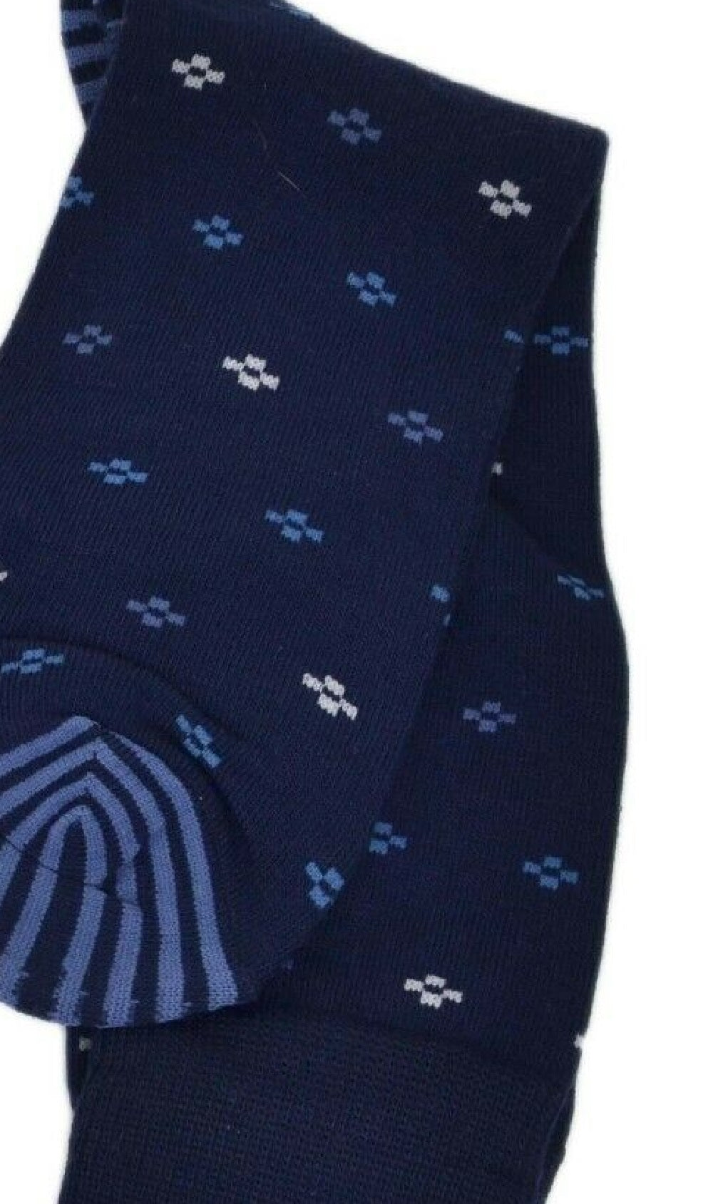 Perry Ellis Men's 3-Pk. Printed Dress Socks Grey Navy Shoe Size 7-12