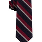 Tommy Hilfiger Men's Slim Textured Stripe Tie Red Size Regular