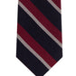 Tommy Hilfiger Men's Slim Textured Stripe Tie Red Size Regular