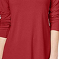JM Collection Women's Turtleneck Top Red Size Medium