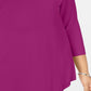 JM Collection Women's Plus Size Scoopneck Top Pink Size Extra Large
