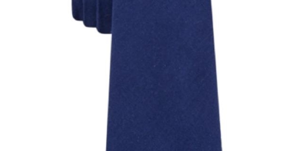 Tommy Hilfiger Men's Manhattan Solid Tie Navy Size Regular