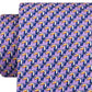 Tommy Hilfiger Men's Classic Small Toucan Silk Twill Tie Purple Size Regular