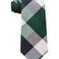 Tommy Hilfiger Men's Bold Plaid Silk Tie Blue Size Regular
