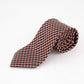Tommy Hilfiger Men's Classic Textured Plaid Tie Orange One Size