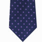 Tommy Hilfiger  Men's Herringbone Dot Tie Purple One Size