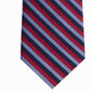 Tommy Hilfiger Men's Village Classic Textured Stripe Silk Tie Dark Red Size Regular