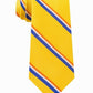 Tommy Hilfiger Men's Bronx Stripe Silk Tie Yellow One Size