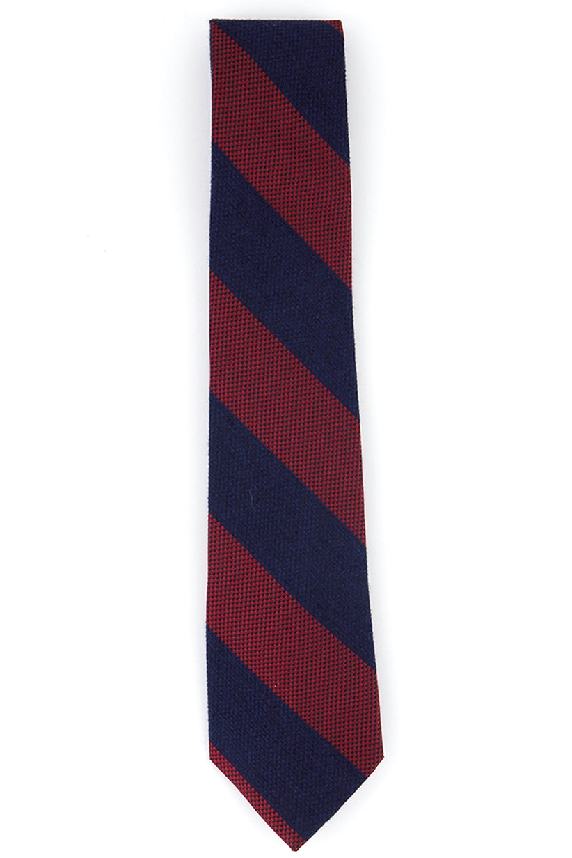 Tommy Hilfiger Men's Andy Stripe Tie Red Size Regular