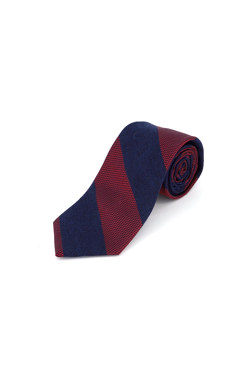 Tommy Hilfiger Men's Andy Stripe Tie Red Size Regular