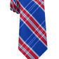 Tommy Hilfiger Men's Vincent Plaid Tie Blue-Red One Size