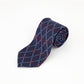 Tommy Hilfiger Men's Classic Argyle Holiday Tie Dark Red Size Regular