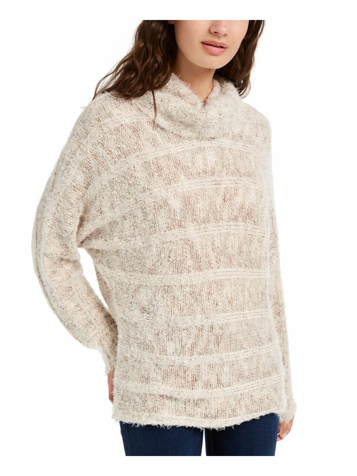 American Rag Juniors'' Turtleneck Sweater Lt Beige Size Small