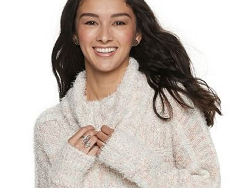 American Rag Juniors' Turtleneck Sweater White Size X-Small