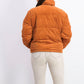 Collection B Juniors' Cropped Corduroy Puffer Coat Ocre Size Small
