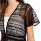 American Rag Juniors' Classic Lace High-Low Duster Top Black Size Medium
