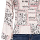 American Rag Juniors' Printed Smocked Poet-Sleeved Blouse White Size Medium