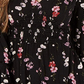 American Rag Juniors' Printed Smocked Top Black Size Small